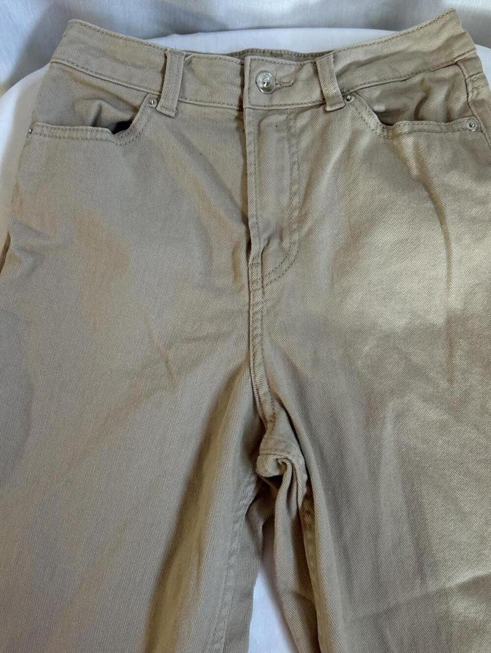 Women's High-Waisted Straight-Leg Pants, H&M, Size 2